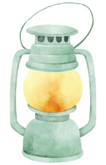 Camping Rustic Lamp PNG