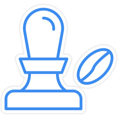 Coffee Tamper Icon Style