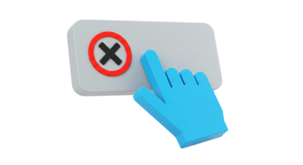 Isolated Mouse Click on Cancel Button