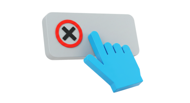 Isolated Mouse Click on Cancel Button