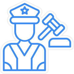 Law Enforcement Icon Style