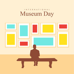 vector international museum day poster template