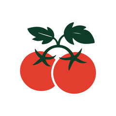 Vector illustration of a tomato, Tomato vector icon or logo