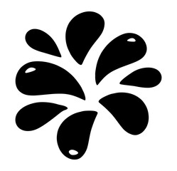 Doodle water drop, hand drawn Splash of liquid. Sweat tear icon. Perfect for skincare, weather, eco, hydration, or cartoon-style UI elements. Isolated on white.