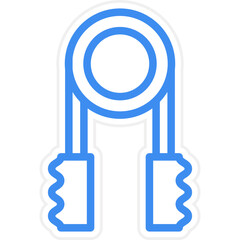 Hand Gripper Icon Style