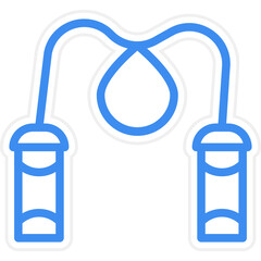 Skipping Rope Icon Style