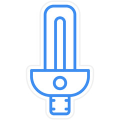 Fluorescent Lamp Icon Style