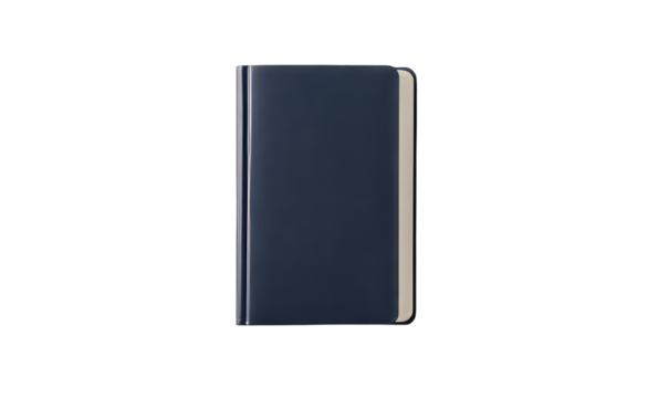 Minimalist dark blue notebook design with clean lines and simple cover for modern stationery enthusiasts