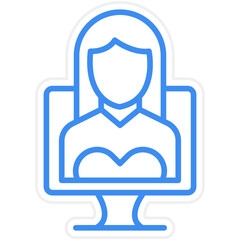 Influencer Female Icon Style