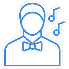 Musician Male Icon Style