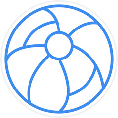 Beach Ball Icon Style