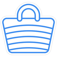 Beach Handbag Icon Style
