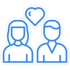 Happy Couple Icon Style