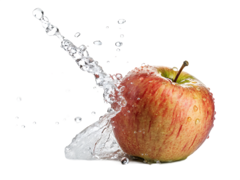 Red Apple Isolated on Transparent Background