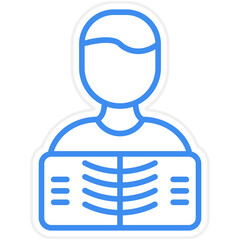 Man X ray Icon Style