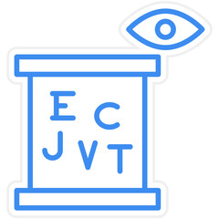 Eye Examination Icon Style