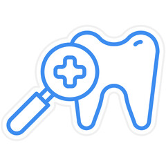 Obraz premium Dental Checkup Icon Style