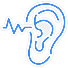 Fototapeta premium Hearing Checkup Icon Style