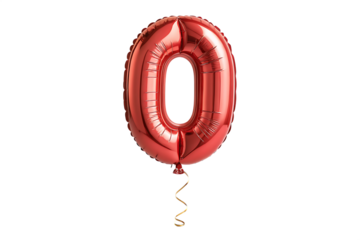 zero balloon, helium, number 0, party decor