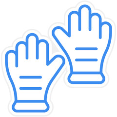 Gloves Icon Style