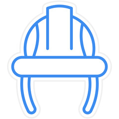 Fototapeta premium Helmet Icon Style