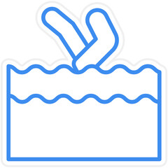 Artistic Swimming Icon Style