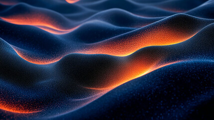 Obraz premium Dark grainy background orange blue gray black color