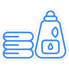 Natural Laundry Detergent Icon Style