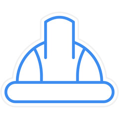 Protective Helmet Icon Style