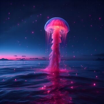 jeli fish in the sea art,pink, good qoulity