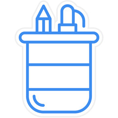 Pencil Box Icon Style