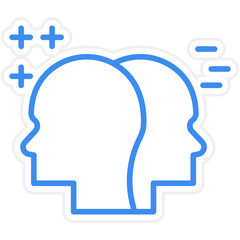 Bipolar Disorder Icon Style