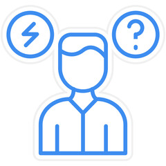 Anxiety Disorder Icon Style