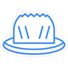 Fototapeta premium Cupcake Icon Style