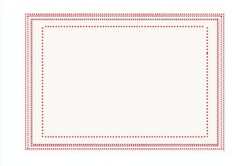 Fototapeta premium Elegant Red Dotted Border Design