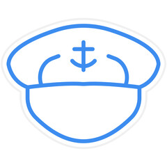 Captain Cap Icon Style
