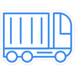 Container Truck Icon Style
