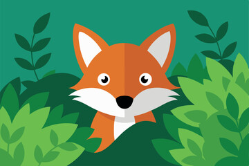  fox-peeking-from-the-underbrush-