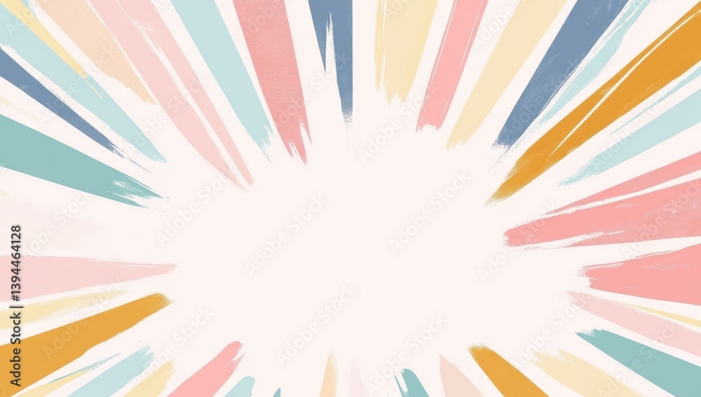 Poster Abstract Colorful Burst Background