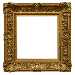 Ornate Gold Picture Frame Antique Style, Decorative, and Elegant