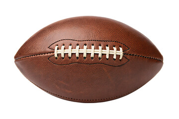 American Football on White, Sports Equipment, Athletic Gear, Game Ball, Cut Out