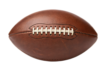 American Football on White, Sports Equipment, Athletic Gear, Game Ball, Cut Out