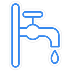 Water Tap Icon Style