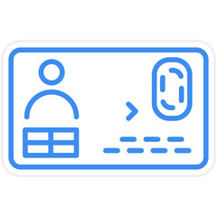 Fototapeta premium Smart Card Icon Style