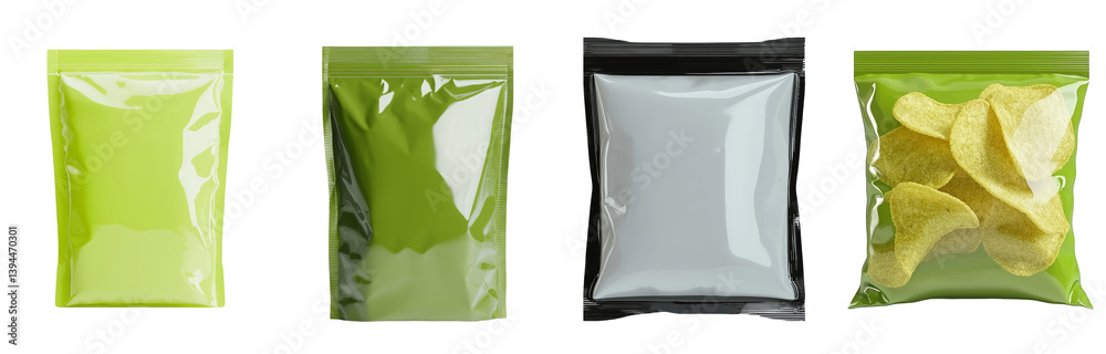 Poster minimalist mockups showcasing empty snack packaging on a neutral background for food presentation an