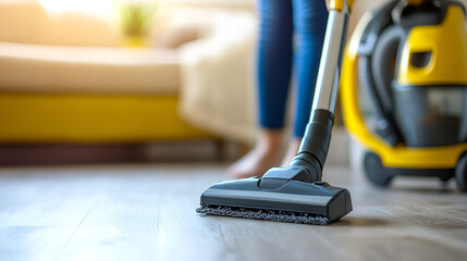 vacuum cleaner on the floor