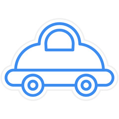 Toy Car Icon Style