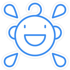 Crying Baby Icon Style