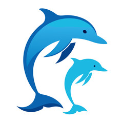 Fototapeta premium Dolphins leaping out of the water