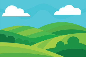 Obraz premium landscape with mountains and blue sky